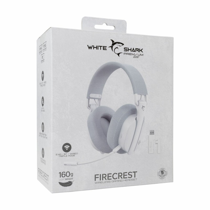 Slušalke White Shark Firecrest WGH-2444, bele