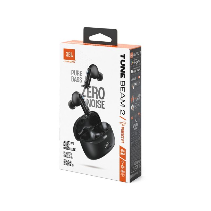 Slušalke JBL Tune Beam 2, črne