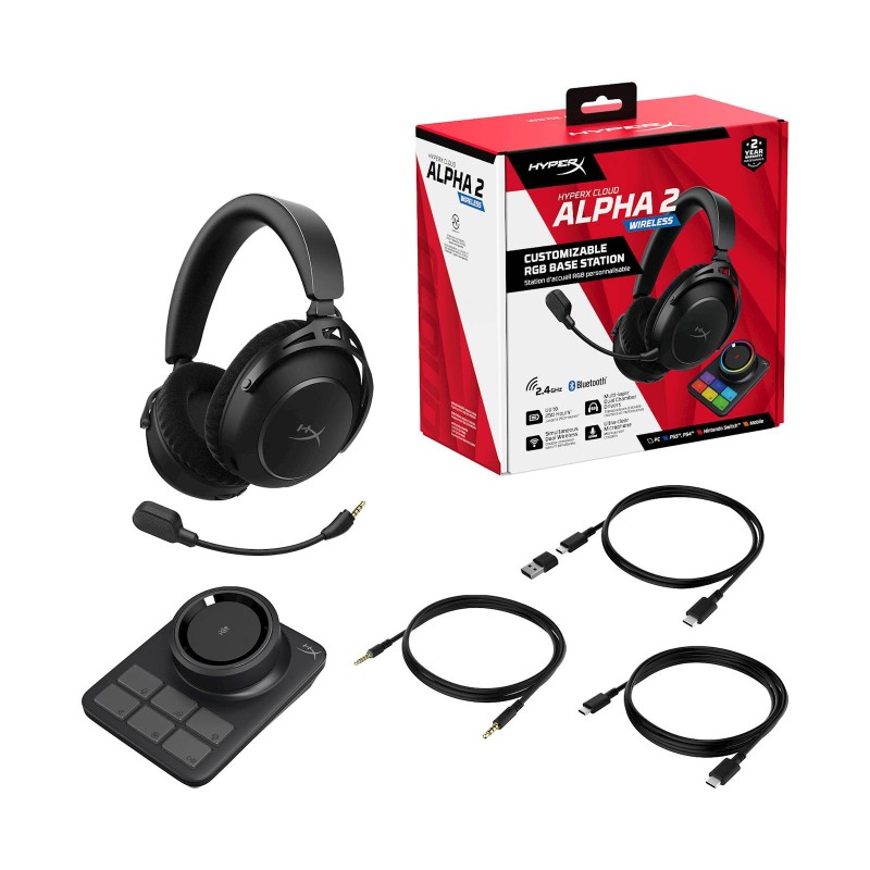 Slušalke HP HyperX Cloud Alpha 2, črne