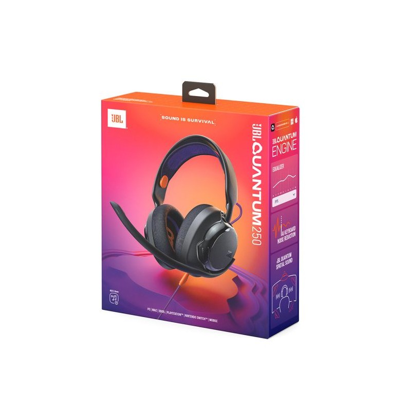 Slušalke JBL Quantum 250, črne