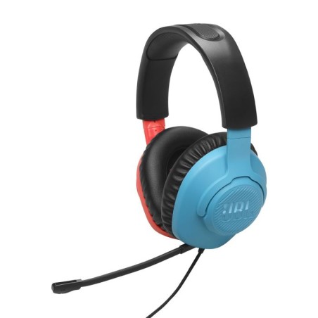 Slušalke JBL Quantum 100 Nintendo, modro-rdeče
