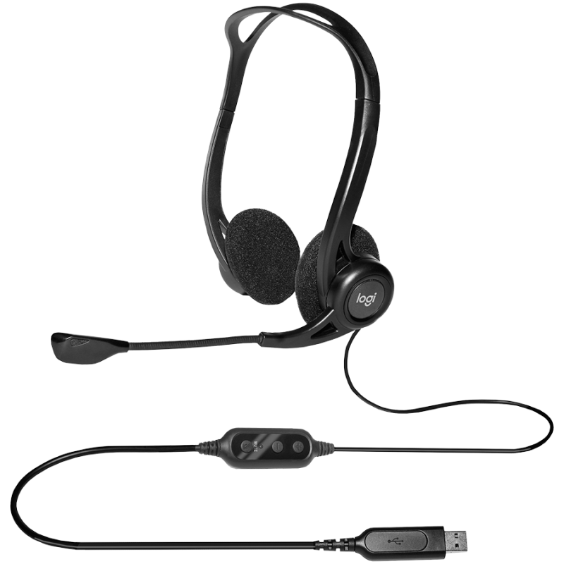 Slušalke Logitech PC 960, črne