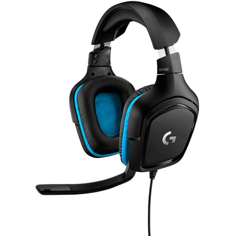 Slušalke Logitech G432 7.1 Gaming Leatherette