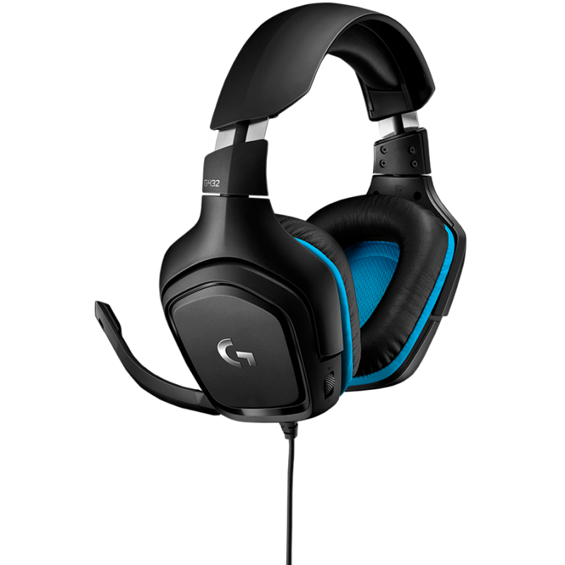 Slušalke Logitech G432 7.1 Gaming Leatherette