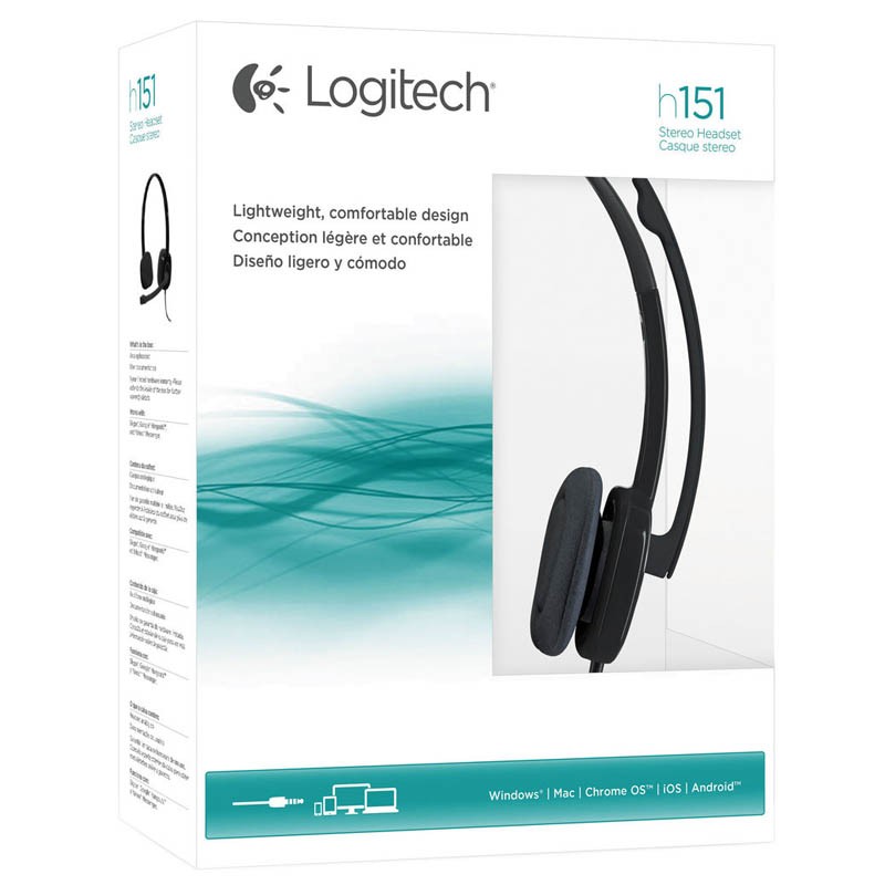 Slušalke Logitech H151, črne