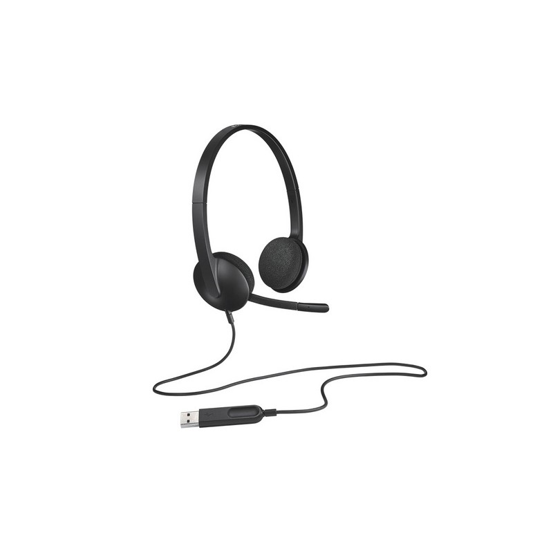 Slušalke Logitech H340, črne