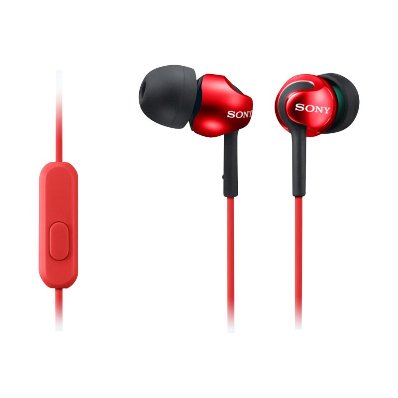 Slušalke Sony MDREX110AP, rdeče