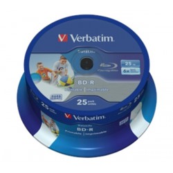 Mediji Blu-Ray Verbatim DataLife 25GB BD-R 6x Spindle-25 InkJet NO ID (43811)