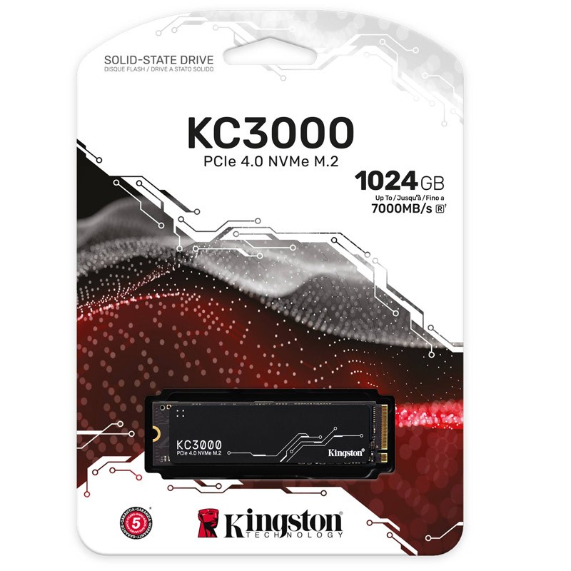 SSD disk 1TB NVMe KINGSTON KC3000, SKC3000S/1024G
