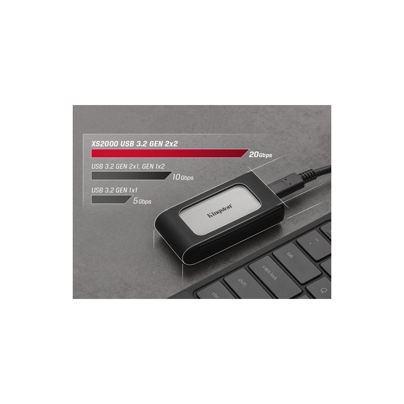 Zunanji SSD disk 500GB USB-C Kingston XS2000, SXS2000/500G