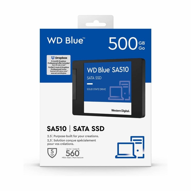 SSD disk 500GB SATA3 WD BLUE SA510, WDS500G3B0A