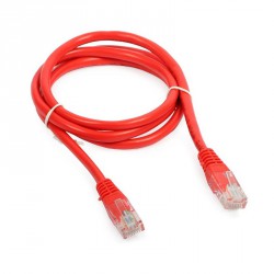 Priključni kabel za mrežo Cat5e UTP 5m rdeč
