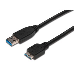 Kabel USB 3.0 A-B mikro 0.25m