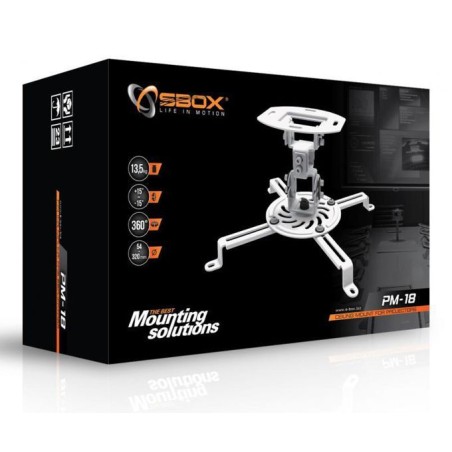 Stropni nosilec za projektor PM-18 SBOX bel