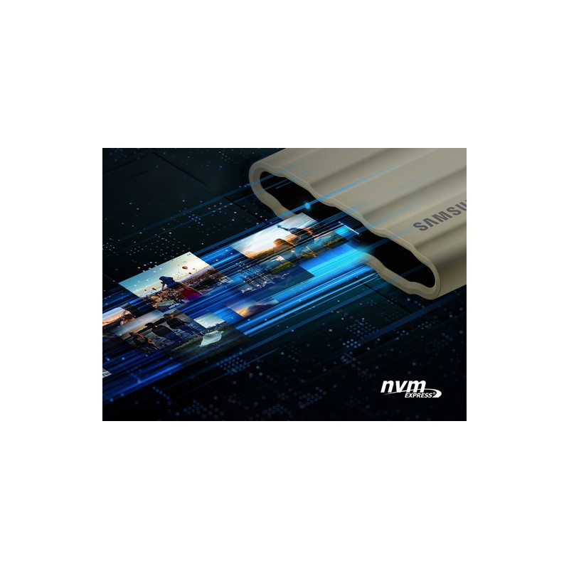 Zunanji SSD disk 1TB NVMe Samsung T7 Shield, bež, MU-PE1T0K