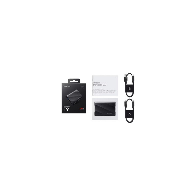 Zunanji SSD disk 1TB Samsung T9, črn, MU-PG1T0B/EU