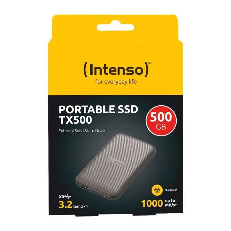 SSD disk 500GB USB 3.2 INTENSO prenosni TX500