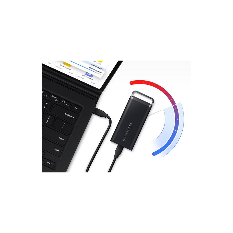 SSD disk 4TB USB 3.2 Samsung T5 Evo, črn