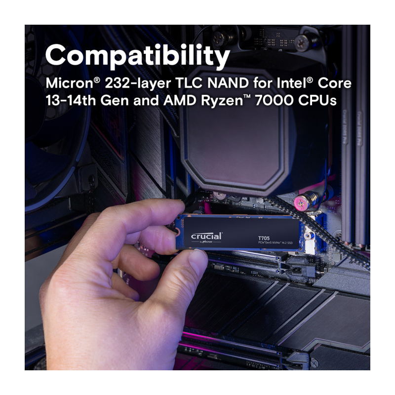 SSD disk 4TB M.2 NVMe, CRUCIAL T705