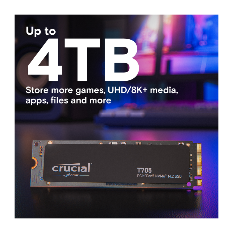 SSD disk 4TB M.2 NVMe, CRUCIAL T705
