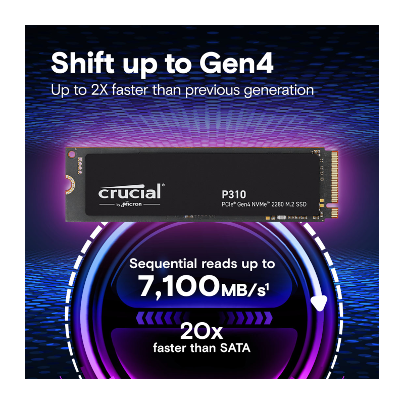 SSD disk 1TB M.2 NVMe Crucial P310