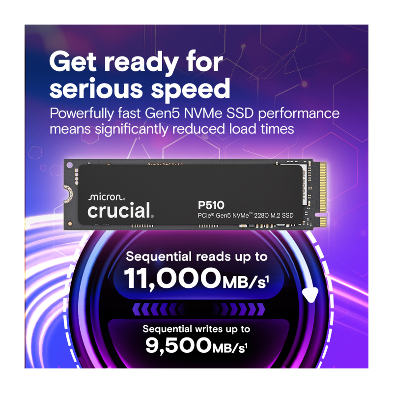 SSD disk 1TB M.2 NVMe Crucial P510