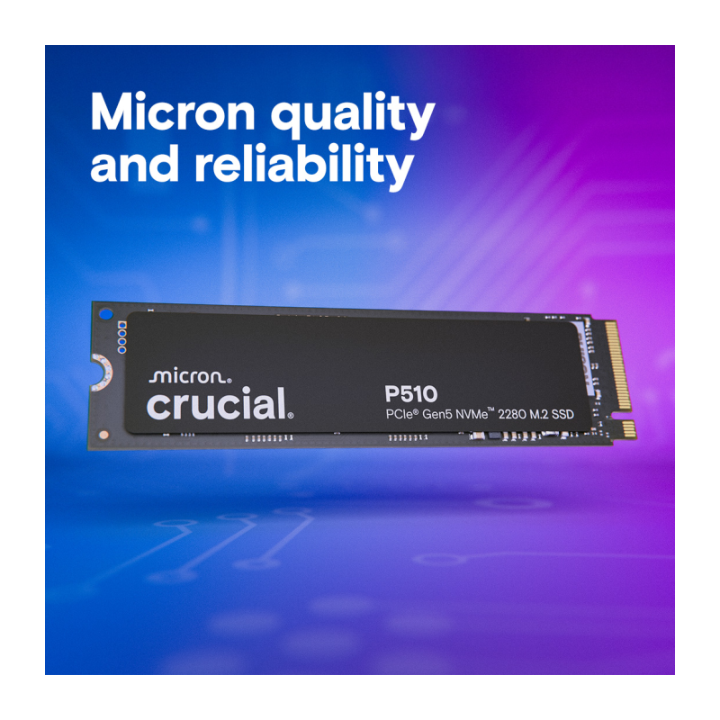 SSD disk 1TB M.2 NVMe Crucial P510