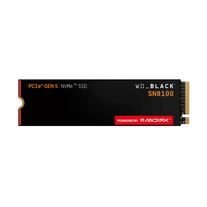 SSD disk 1TB M.2 NVMe WD Black SN8100, WDS100T1X0M
