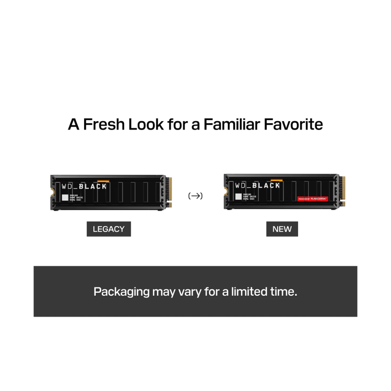 SSD disk 1TB M.2 NVMe WD Black SN8100 s hladilnikom, WDS100T1XHM