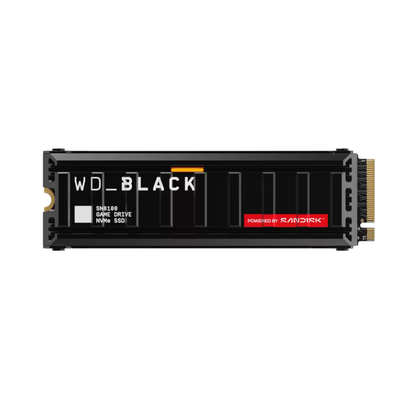 SSD disk 1TB M.2 NVMe WD Black SN8100 s hladilnikom, WDS100T1XHM