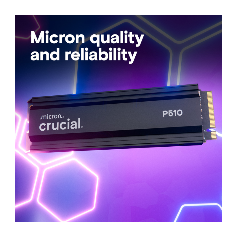 SSD disk 2TB M.2 NVMe Crucial P510, s hladilnikom