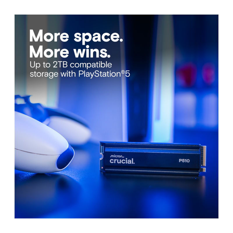 SSD disk 2TB M.2 NVMe Crucial P510, s hladilnikom