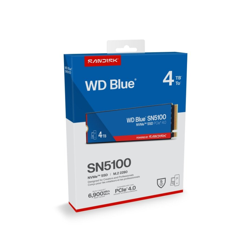 SSD disk 4TB M.2 NVMe SanDisk WD Blue SN5100