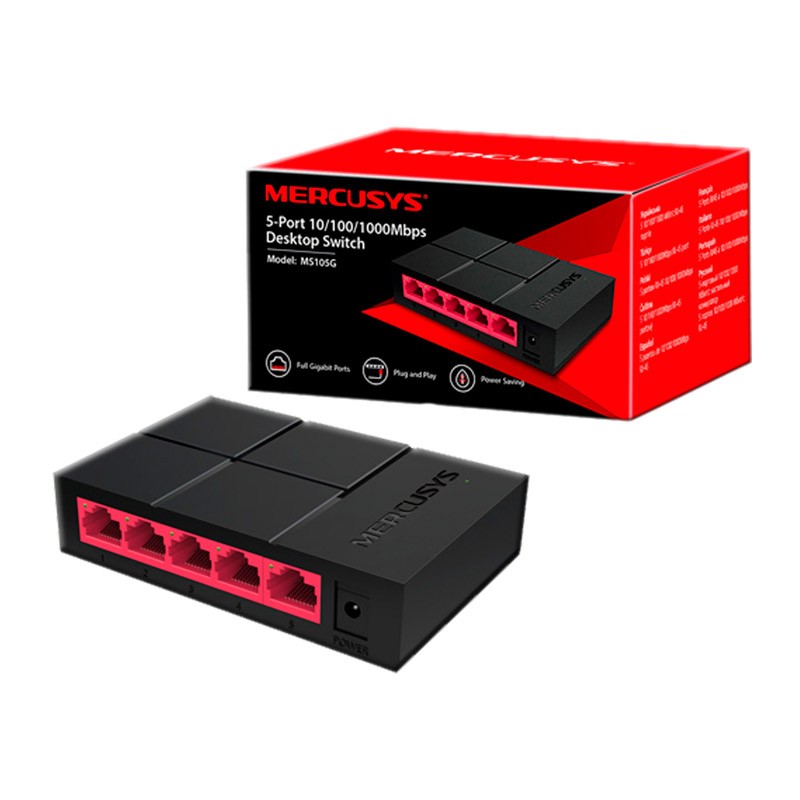 MERCUSYS 10/100/1000Mbps 5-port (MS105G) mrežno stikalo-switch