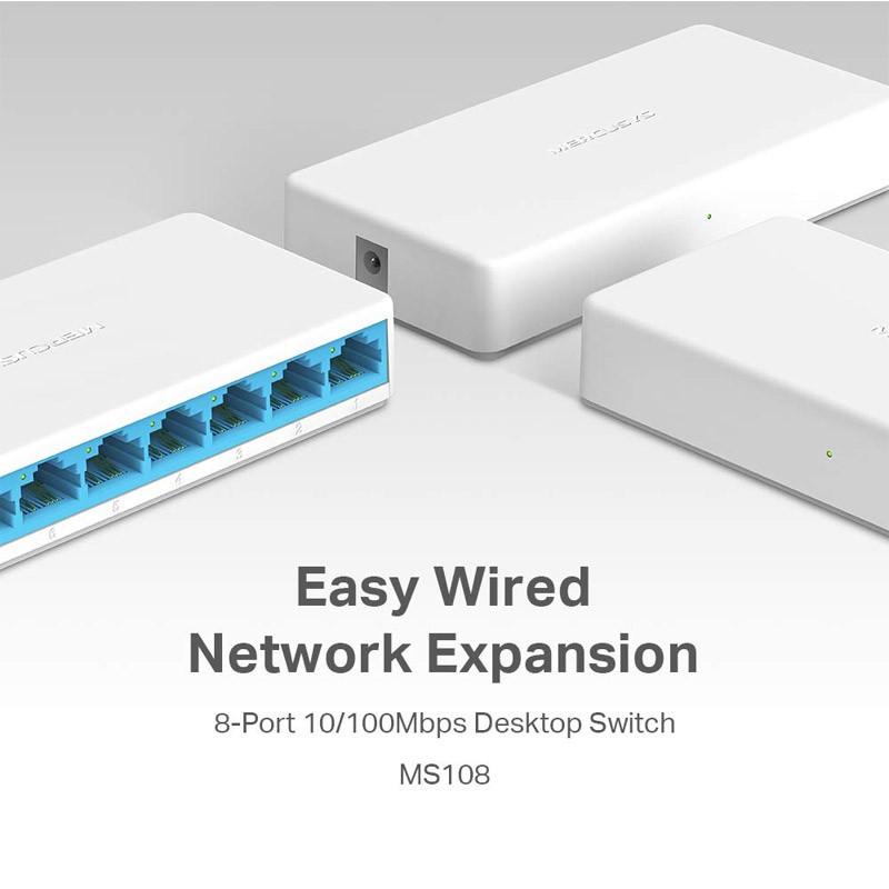 Stikalo (switch) 8 port MERCUSYS 10/100Mbps 8-port, MS108