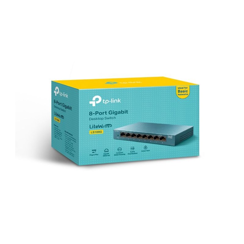 Stikalo (switch) 8 port TP-LINK LiteWave LS108G 10/100/1000Mbps