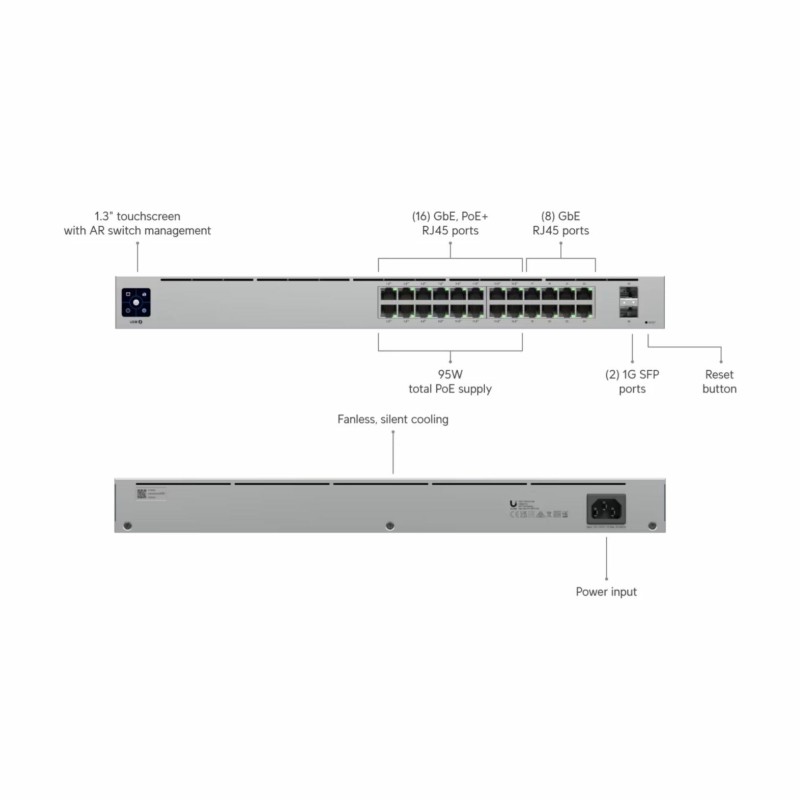 Stikalo (switch) 24 port UBIQUITI USW-24-POE