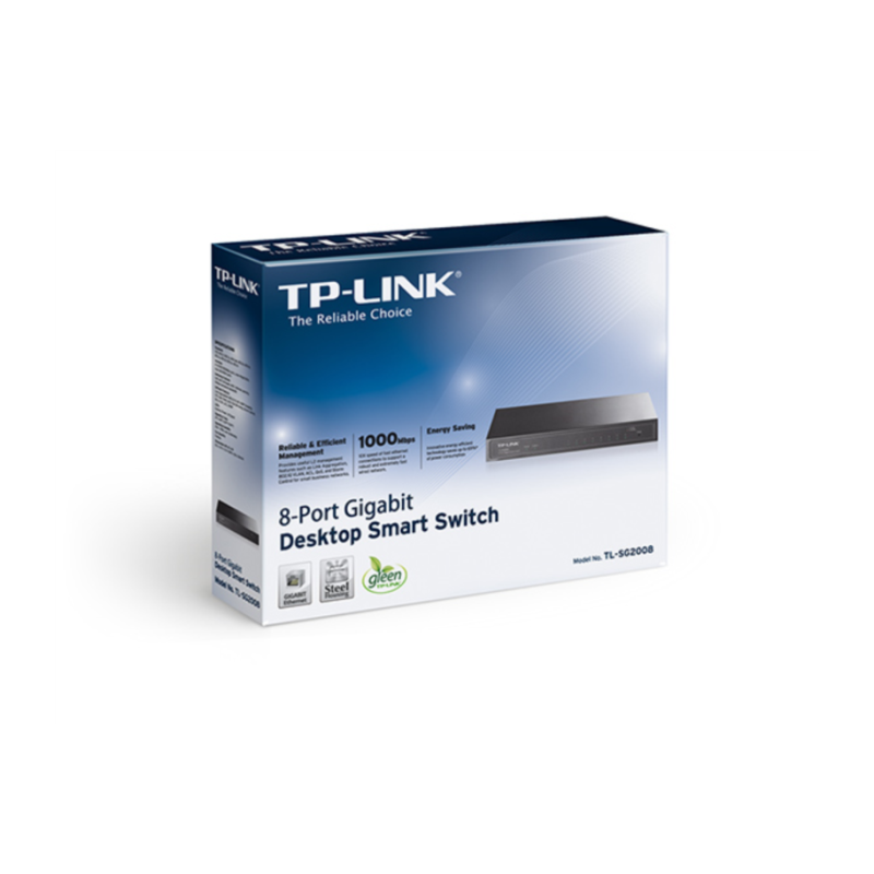 Stikalo (switch) TP-LINK TL-SG2008 8-port Gigabit, TL-SG2008