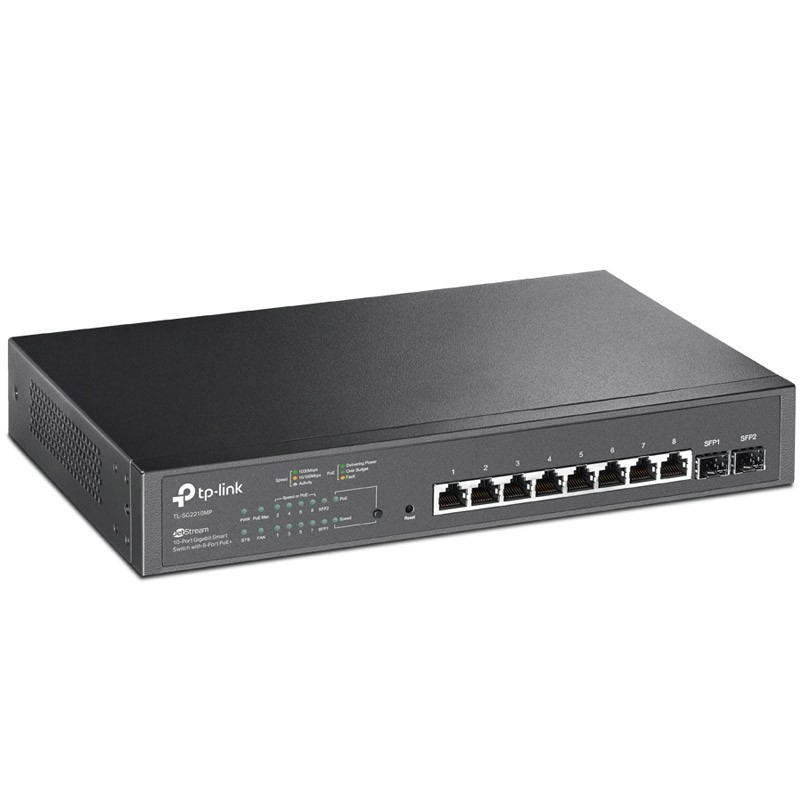 Stikalo (switch) TP-LINK TL-SG2210MP 10-port gigabit z 8-port PoE+ JETSTREAM
