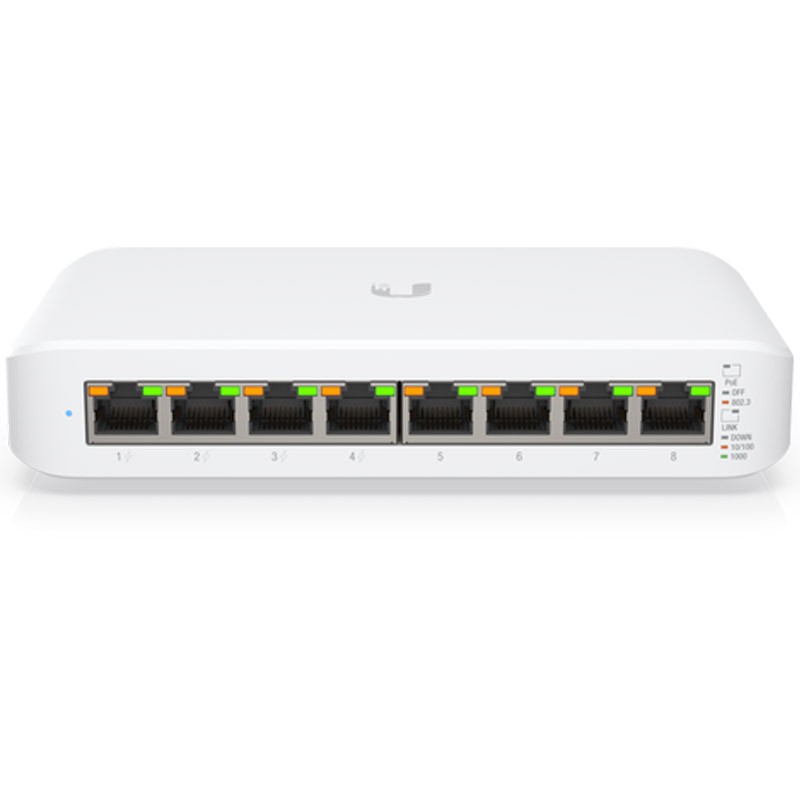 Stikalo (switch) Ubiquiti Lite 8 port, 4x PoE gigabitno, USW-Lite-8-POE