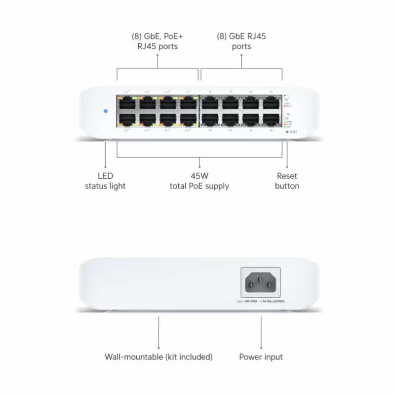 Stikalo (switch) Ubiquiti UniFiSwitch Lite 16