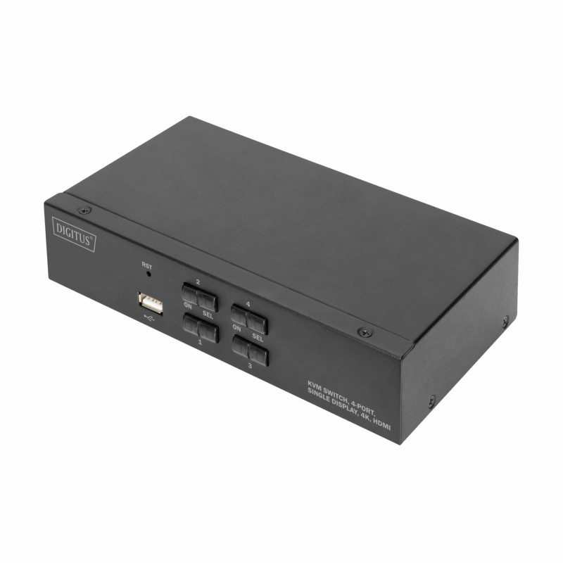 KVM stikalo DIGITUS KVM, 4-Port, Single-Display, 4K, HDMI