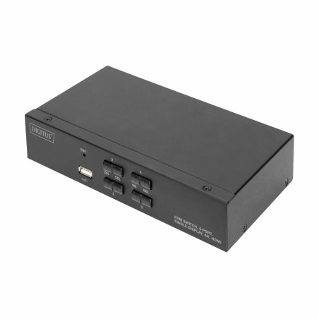 KVM stikalo DIGITUS KVM, 4-Port, Single-Display, 4K, HDMI