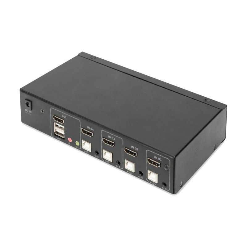 KVM stikalo DIGITUS KVM, 4-Port, Single-Display, 4K, HDMI