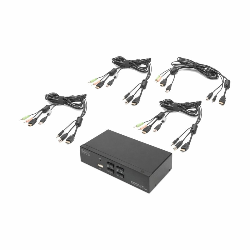 KVM stikalo DIGITUS KVM, 4-Port, Single-Display, 4K, HDMI
