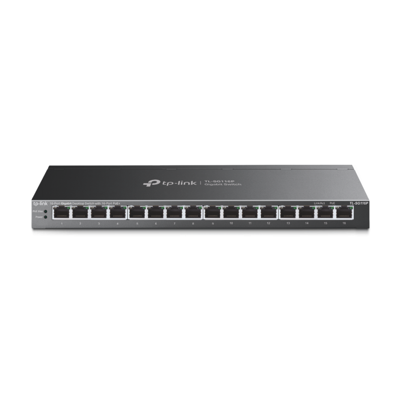 Stikalo (switch) TP-LINK TL-SG116P 16-port, 16xPoE+ 120W