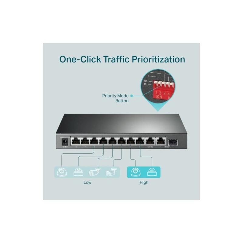 Stikalo (switch) TP-LINK TL-SG1210MP 8-Port PoE+