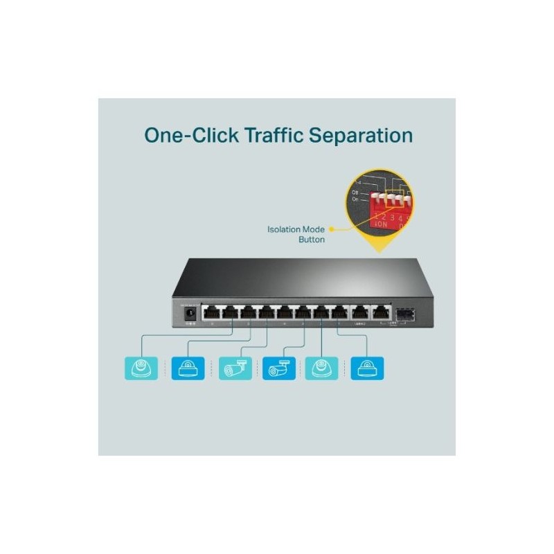 Stikalo (switch) TP-LINK TL-SG1210MP 8-Port PoE+