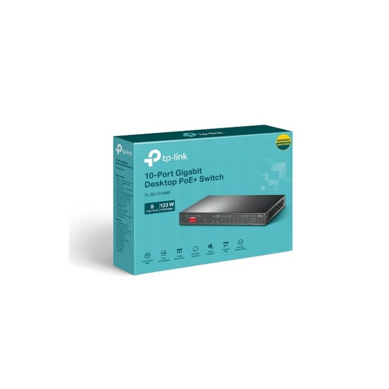 Stikalo (switch) TP-LINK TL-SG1210MP 8-Port PoE+