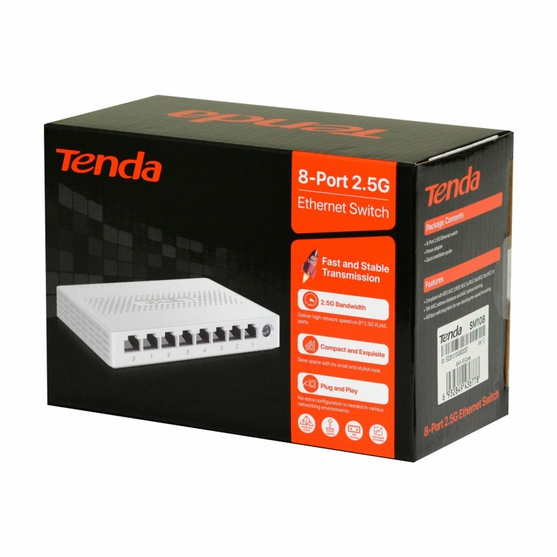Stikalo (switch) Tenda 2,5 Giga, 8-port, SM108 9104254